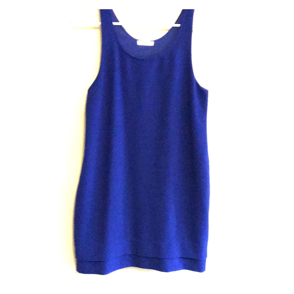 Stunning blue Everly sheath dress